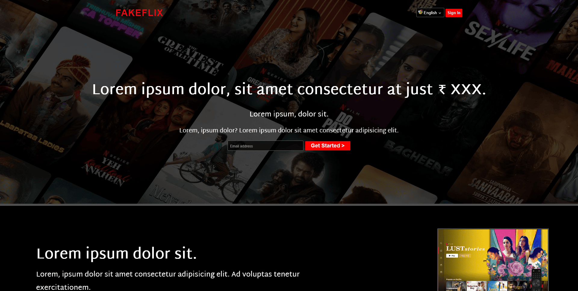 Netflix India Clone